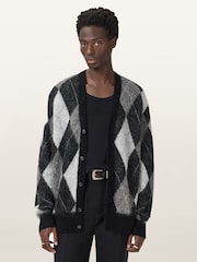 AllSaints Black Bower Cardigan - Image 3 of 8