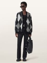 AllSaints Black Bower Cardigan - Image 4 of 8