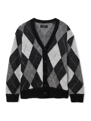 AllSaints Black Bower Cardigan - Image 8 of 8
