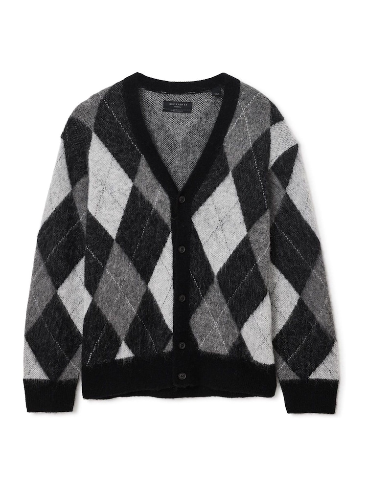 AllSaints Black Bower Cardigan - Image 8 of 8
