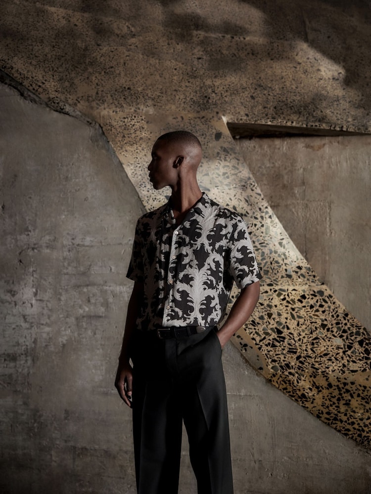 AllSaints Motif Short Sleeve Shirt - Imagen 1 de 7