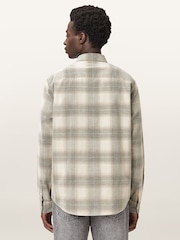 AllSaints Cream Yuki Long Sleeve Shirt - Image 4 of 9
