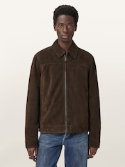 AllSaints Brown Rhone Jacket - Image 3 of 9