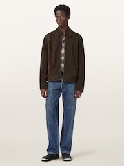 AllSaints Brown Rhone Jacket - Image 4 of 9