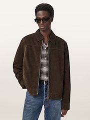 AllSaints Brown Rhone Jacket - Image 5 of 9