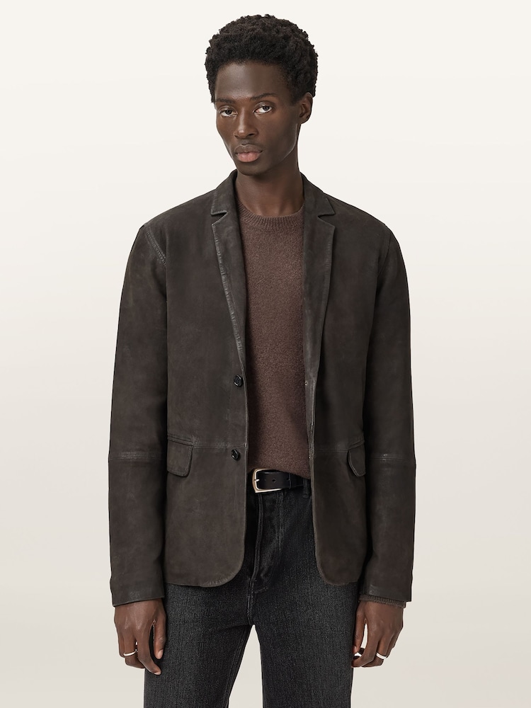 AllSaints Brown Monet Blazer - Image 1 of 8