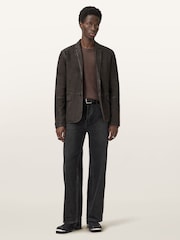 AllSaints Brown Monet Blazer - Image 4 of 8
