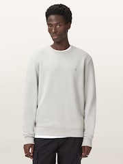 AllSaints Grey Light Slim Fit Raven Sweatshirt - Image 2 of 8