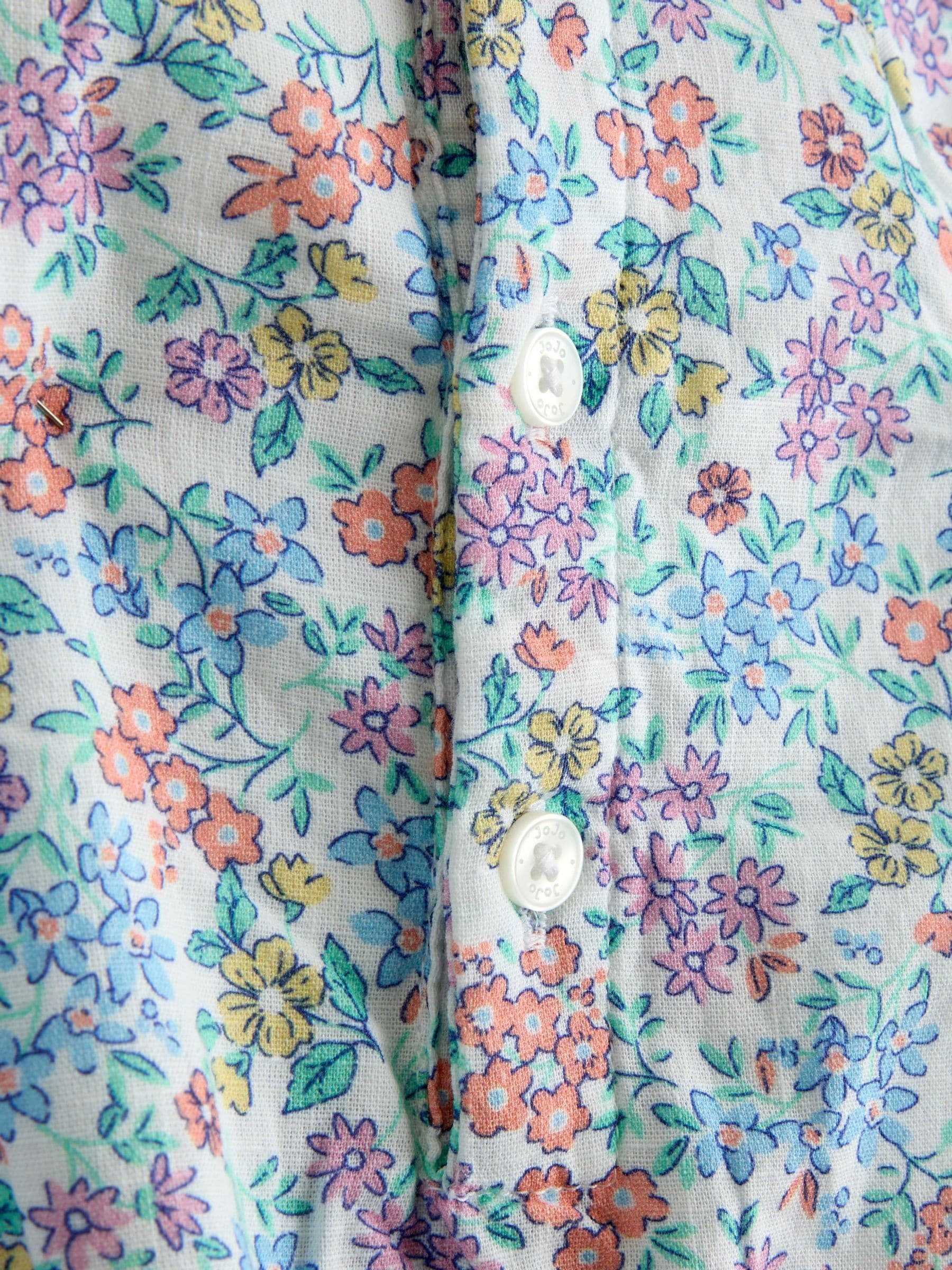 Buy JoJo Maman Bébé Cream Floral Smocked Bubble Romper and