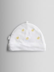 JoJo Maman Bébé Embroidered Hat and Bib Set - صورة 3 من 7