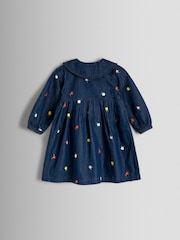 JoJo Maman Bébé Blue Dress - Image 2 of 4