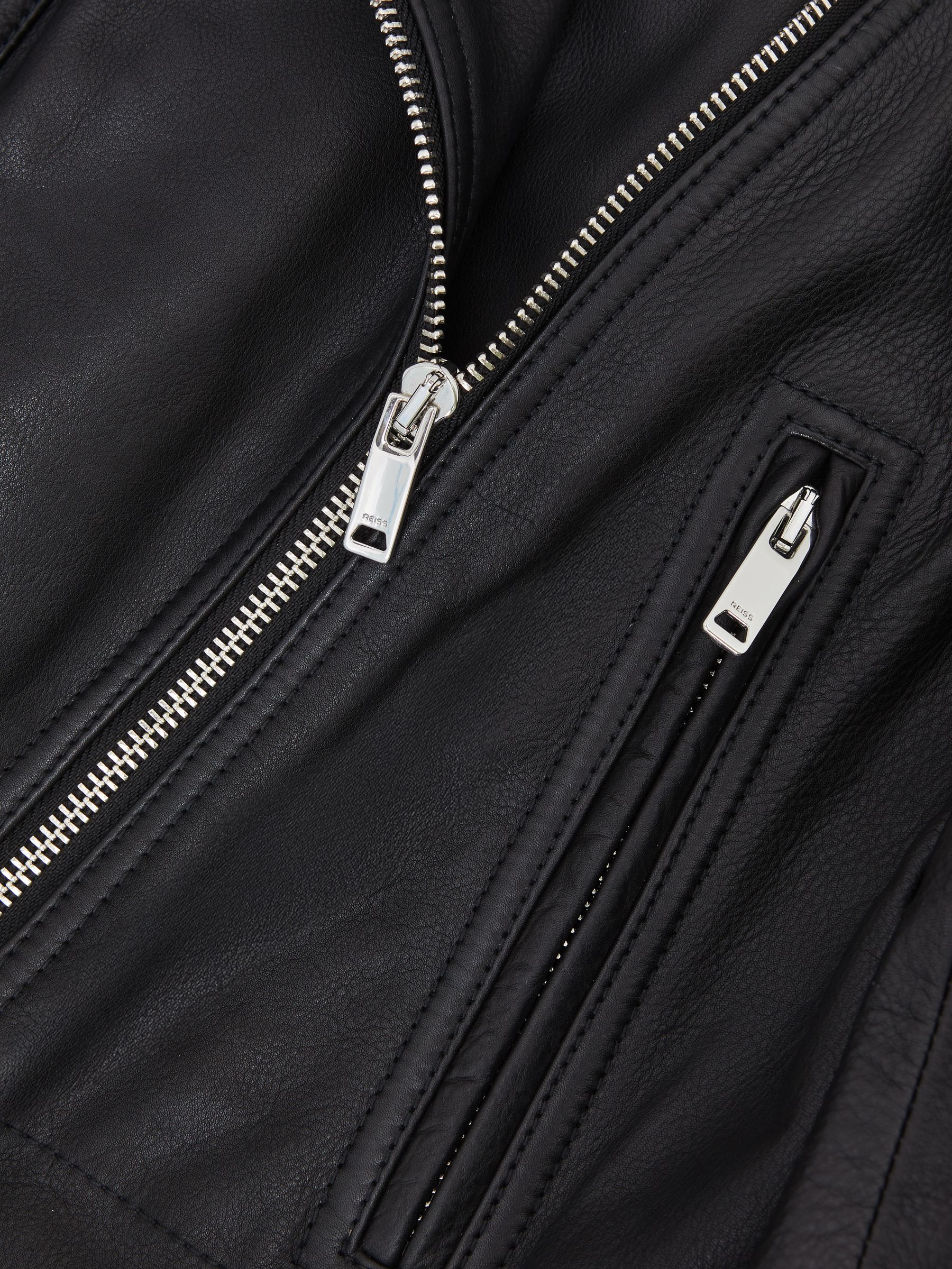 Buy Atelier Black Colette Atelier Leather Biker Jacket from Next