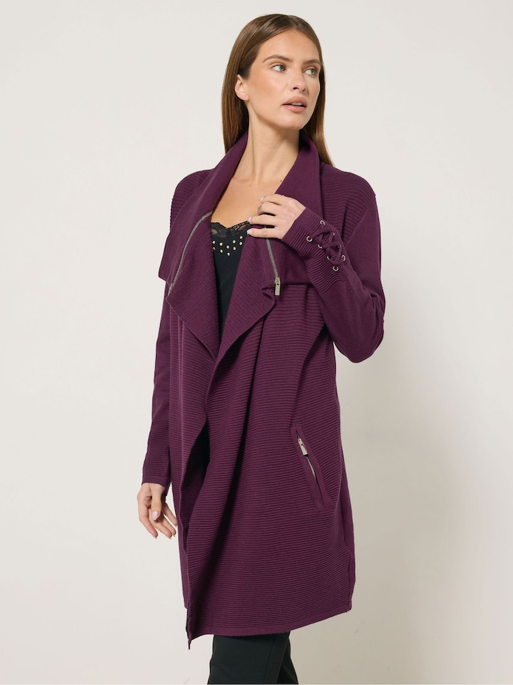 Star by Julien MacDonald Edge To Edge Zip Cardigan - Imagen 1 de 5