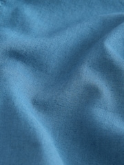 Albastru deschis - Cămașă lejeră cu Mânecă lungă din Blend de Lenjerie de pat (3-16ani) - Imaginea 4 din 4