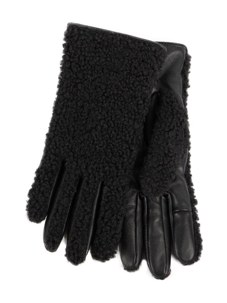 Totes Black Borg SmarTouch Gloves with Leather Palm - Image 2 of 2 Totes Black Borg SmarTouch Gloves with Leather Palm - Image 2 of 2