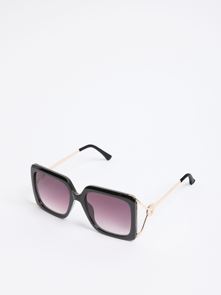 Lipsy Black Overzised Glam Square Sunglasses - Image 6 of 6 Lipsy Black Overzised Glam Square Sunglasses - Image 6 of 6