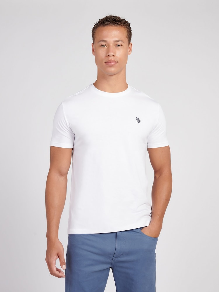 Branco - U.S. Polo Assn. Mens Back Graphic T-Shirt - Imagem 1 de 10