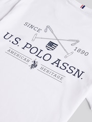Branco - U.S. Polo Assn. Mens Back Graphic T-Shirt - Imagem 10 de 10