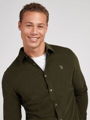 U.S. Polo Assn. Green Textured Corduroy Shirt - Image 2 of 9