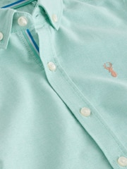 Mint Green Short Sleeve Premium Oxford Shirt (3-16yrs) - Image 4 of 4