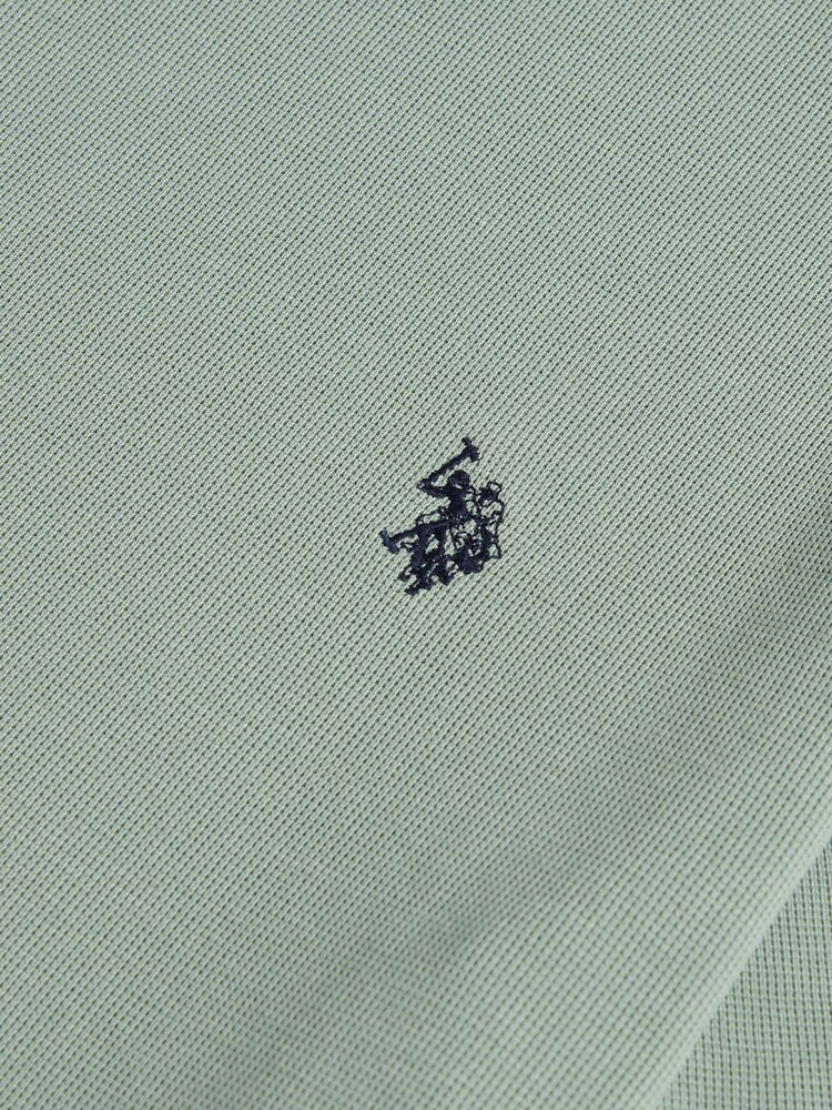 U.S. Polo Assn. Green Knit Texture Jersey T-Shirt - Image 7 of 7 U.S. Polo Assn. Green Knit Texture Jersey T-Shirt - Image 7 of 7