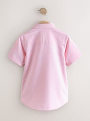 Pink Short Sleeve Premium Oxford Shirt (3-16yrs) - Image 2 of 4