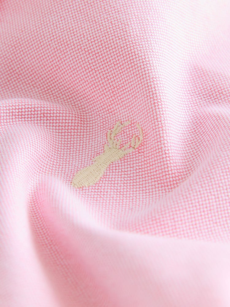 Pink Short Sleeve Premium Oxford Shirt (3-16yrs) - Image 4 of 4