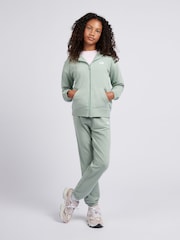Verde - New Balance Small French Terry Logo Full Zip Hoodie - Imagen 5 de 8