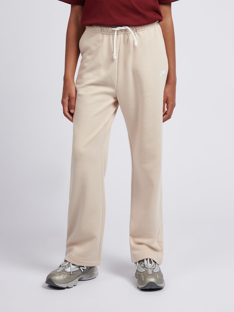 Pink - New Balance FT Small Logo Wide Leg Joggers - Bild 1 von 8