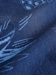 Marineblauer Pineapple-Print - Kurzarmhemd mit Reverskragen (3–16Jahre) - Bild 5 von 5