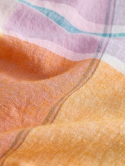 Orange mit Pink - Madras-Karo Kurzarmhemd - Bild 7 von 8