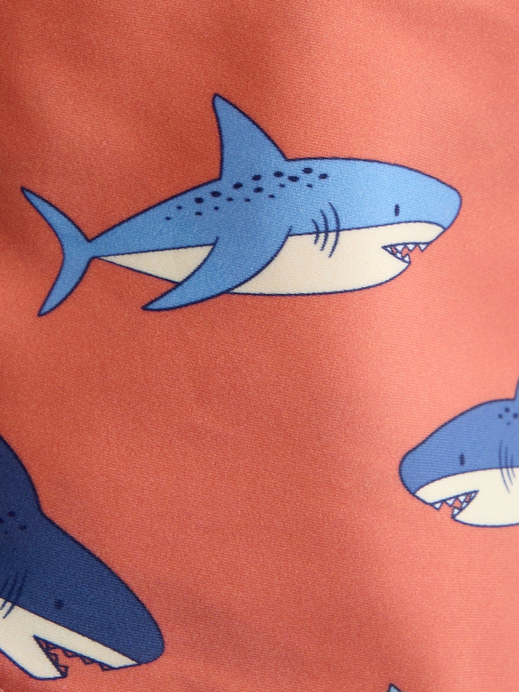 JoJo Maman Bébé Orange Shark Sun Protection Swim Hat - Image 3 of 3 JoJo Maman Bébé Orange Shark Sun Protection Swim Hat - Image 3 of 3