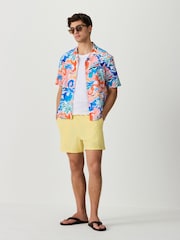 蓝色 - 印花短袖衬衫 - 6的图像2｝