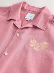 Pink Back Print Short Sleeve Shirt - Image 10 of 11