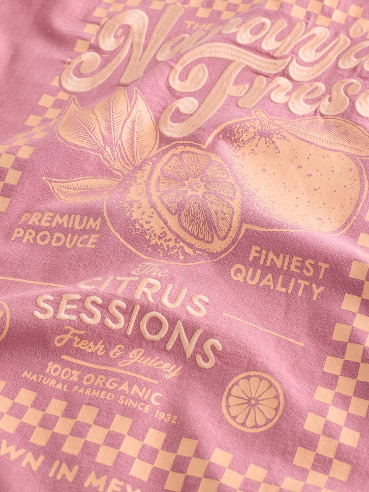 Pink Back Print Short Sleeve Shirt - Image 11 of 11