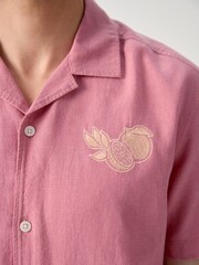 Pink Back Print Short Sleeve Shirt - Image 4 of 11