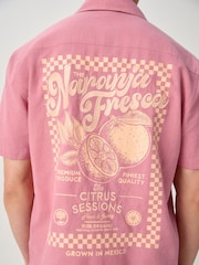 Pink Back Print Short Sleeve Shirt - Image 5 of 11