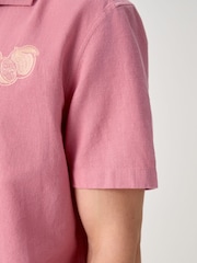 Pink Back Print Short Sleeve Shirt - Image 6 of 11
