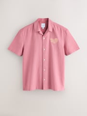 Pink Back Print Short Sleeve Shirt - Image 7 of 11