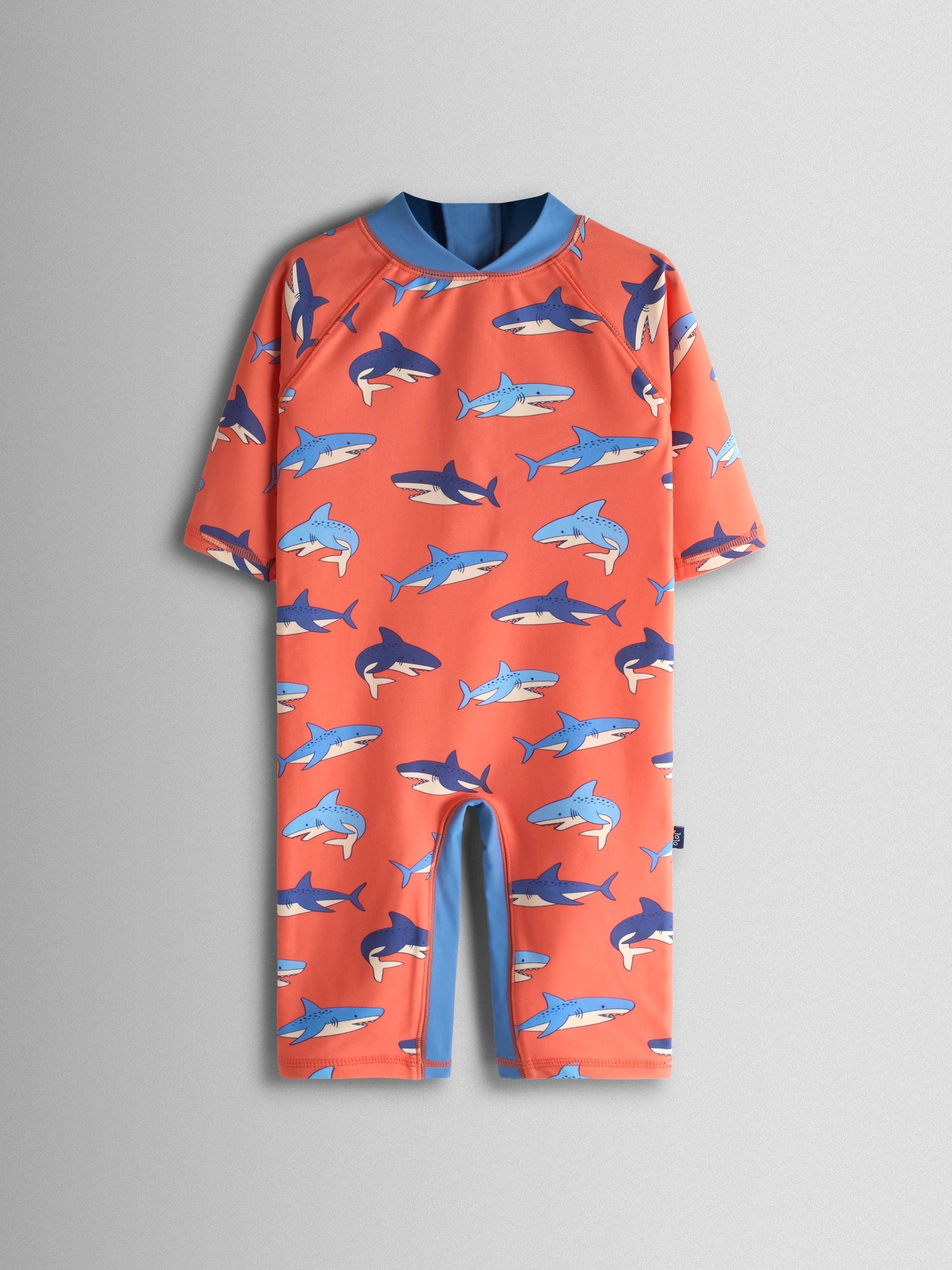 Jojo Maman Bébé Orange Shark Uv Sunsafe Suit