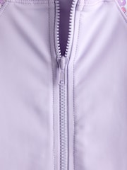 JoJo Maman Bébé Lilac Fruit Appliqué All In One Sun Protection Suit - Image 5 of 5