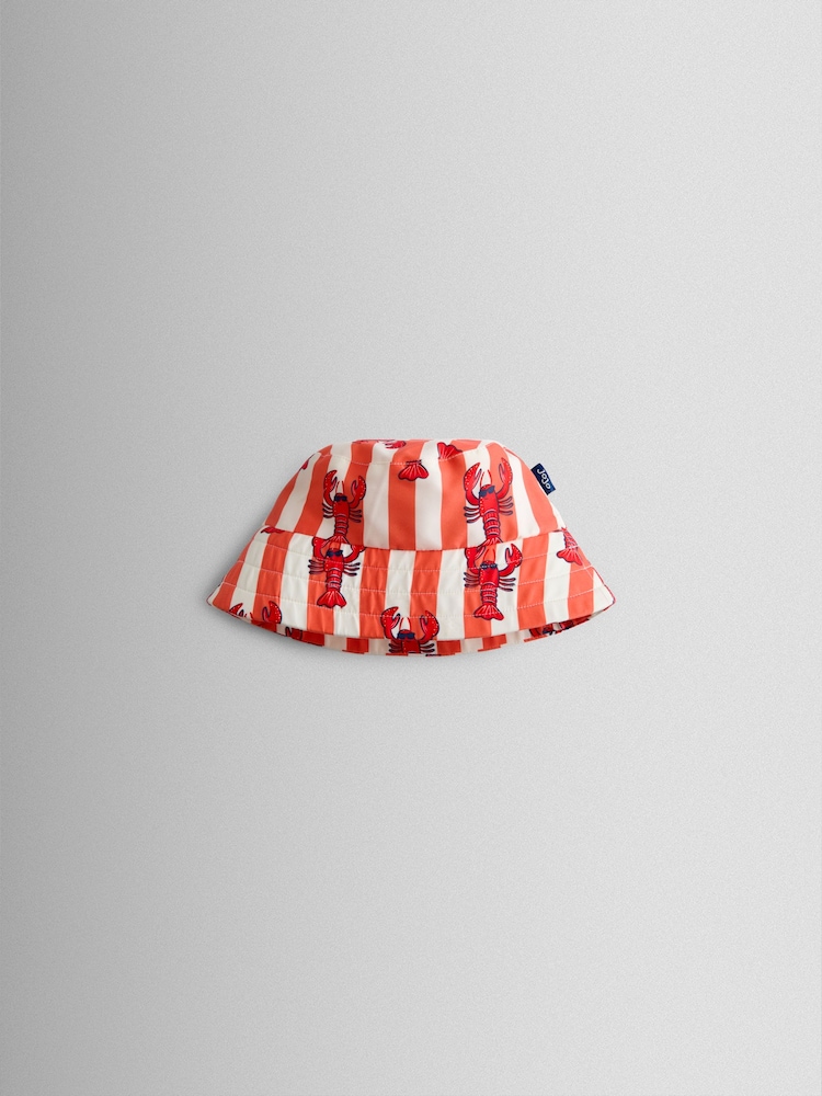 JoJo Maman Bébé Red Lobster Swim Bucket Hat - Image 1 of 3 JoJo Maman Bébé Red Lobster Swim Bucket Hat - Image 1 of 3
