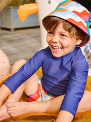 JoJo Maman Bébé Plain Short Sleeve Rash Vest - Imaginea 1 din 5