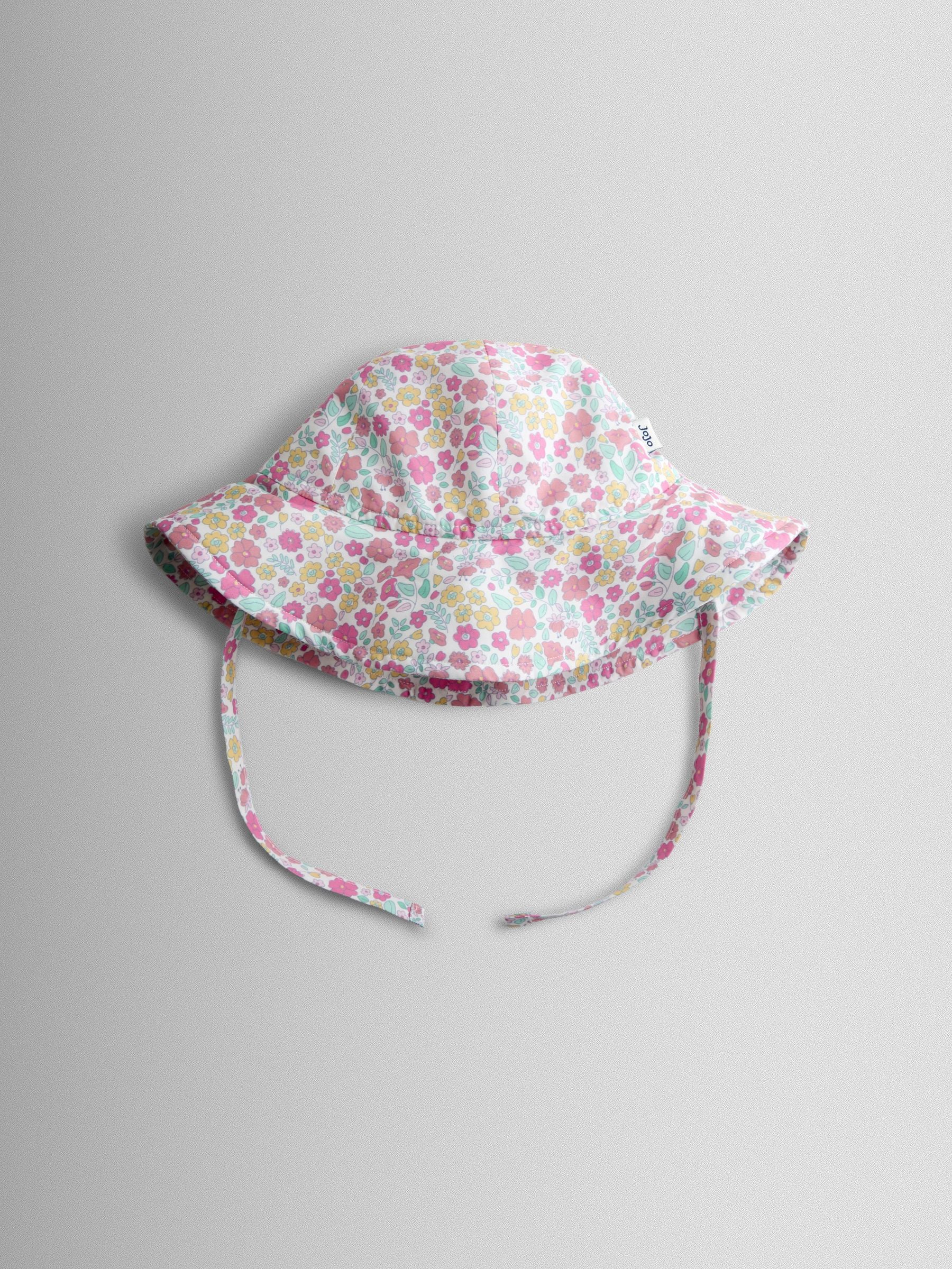 Jojo Maman Bébé Light/Pink Floppy Sun Hat