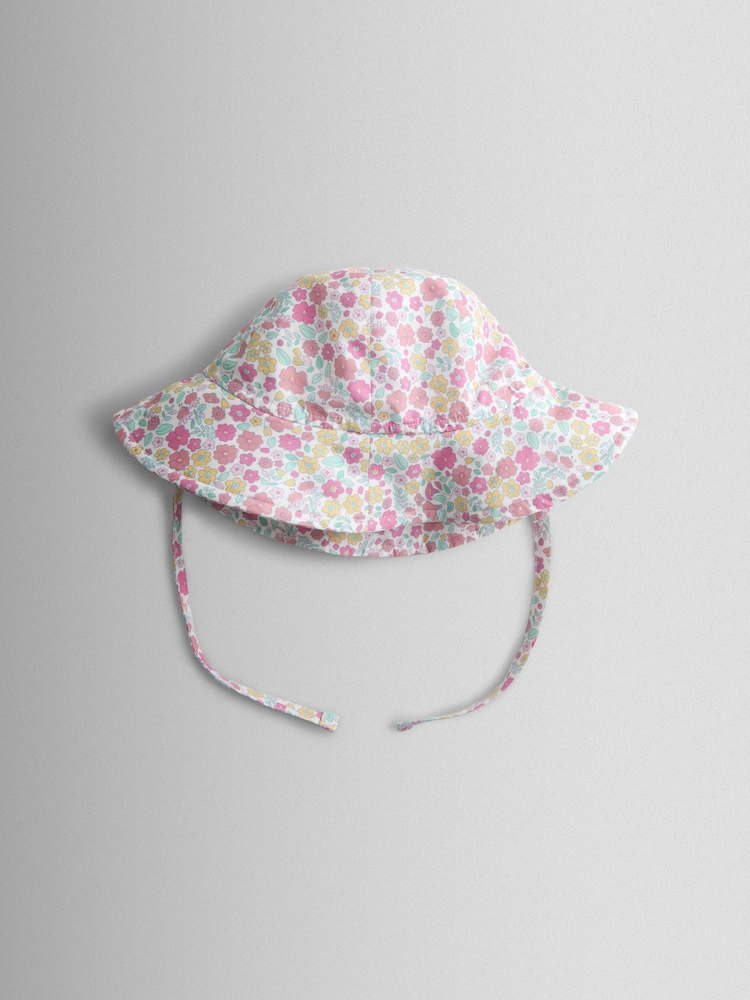 JoJo Maman Bébé Light Pink Floppy Sun Hat - Image 2 of 4 JoJo Maman Bébé Light Pink Floppy Sun Hat - Image 2 of 4