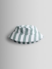 JoJo Maman Bébé Green Stripe Bucket Hat - Image 2 of 4