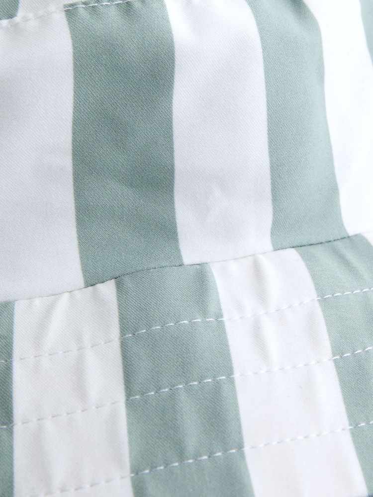 JoJo Maman Bébé Green Stripe Bucket Hat - Image 4 of 4 JoJo Maman Bébé Green Stripe Bucket Hat - Image 4 of 4