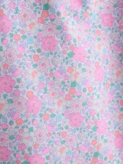 JoJo Maman Bébé Floral Asymmetric Ruffle Swimsuit - Imaginea 5 din 5