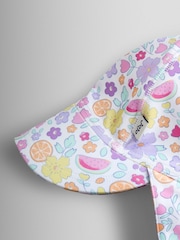 JoJo Maman Bébé Lilac Fruit Sun Protection Hat - Image 3 of 4