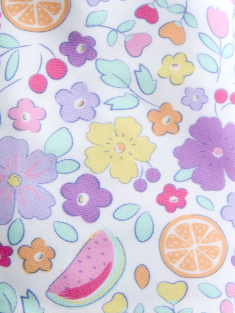 JoJo Maman Bébé Lilac Fruit Sun Protection Hat - Image 4 of 4